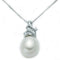 MILUNAMiluna PCL3868 Women's Pearl Necklace – 18K White Gold, Freshwater Cultured Pearls, Elegant Italian DesignJEWELRYEcecile