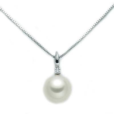 MILUNAMiluna PCL4725X Women's Necklace - 9kt White Gold with Pearl PendantJEWELRYEcecile