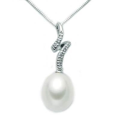 MILUNAMiluna PCL5036 Women's Pearl Necklace – 18K White Gold, Freshwater Cultured Pearls, Elegant Design, Made in ItalyJEWELRYEcecile