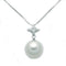 MILUNAMiluna PCL5461 Women's Necklace - 18K White Gold with Pearl and Diamond PendantJEWELRYEcecile