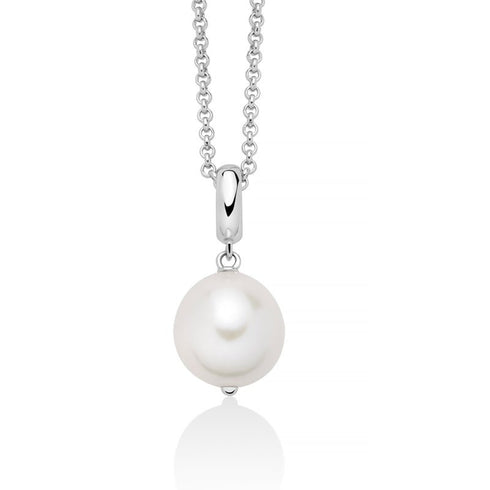 MILUNAMiluna PCL6540B Women's Necklace - 925 Silver with White Baroque PearlJEWELRYEcecile