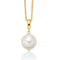 MILUNAMiluna PCL6540G Women's Necklace - 925 Silver with White Baroque Pearl and Gold PlatingJEWELRYEcecile