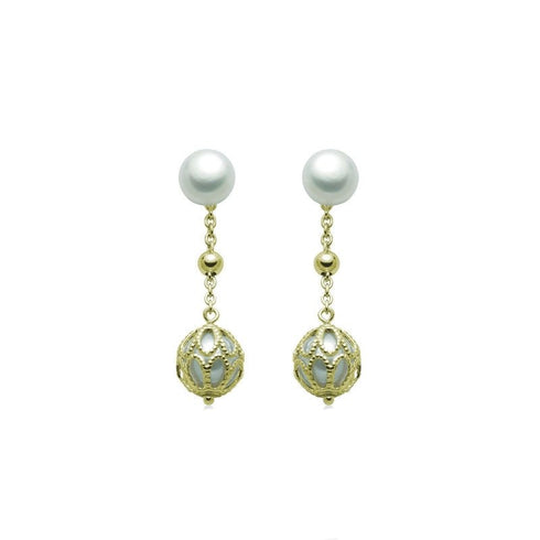 MILUNAMiluna PER2450G Women's Earrings - 925 Sterling Silver with White PearlsJEWELRYEcecile