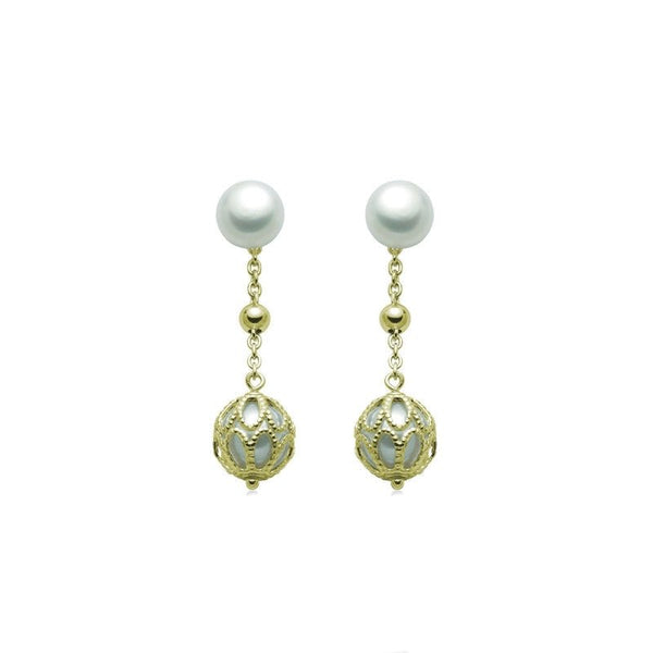MILUNAMiluna PER2450G Women's Earrings - 925 Sterling Silver with White PearlsJEWELRYEcecile