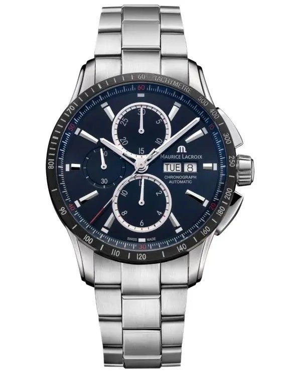 MAURICE LACROIXMaurice Lacroix Pontos S Chronograph PT6038 - SSL22 - 430 - 1 – Blue Dial, Stainless Steel BraceletWATCHESEcecile