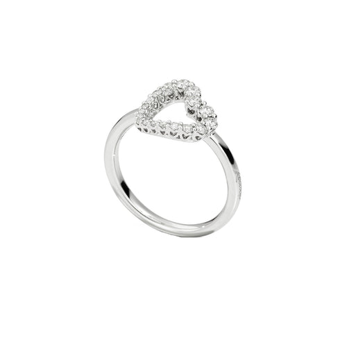 RECARLORecarlo Anniversary Heart Ring R01CU009/031 - 18K White Gold, 0.31ct DiamondsJEWELRYEcecile
