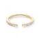 RECARLORecarlo R01FN001/G021 - 13 Open Linear Ring - 18K Yellow Gold, Baguette DiamondsJEWELRYEcecile