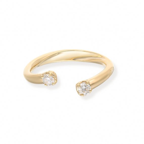 RECARLORecarlo R01FN006_G020 - 14 Women's Open Ring - 18K Yellow Gold, 0.20ct DiamondsJEWELRYEcecile