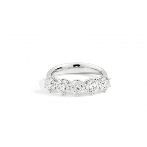 RECARLORecarlo R01MZ014/075 - 14 Women's 5 - Stone Diamond Ring - 18K White Gold, 0.75ctJEWELRYEcecile