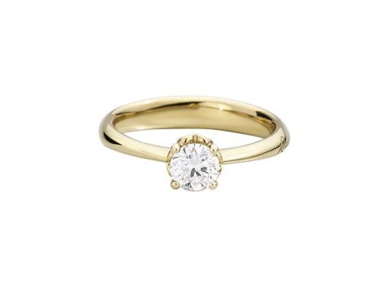RECARLORecarlo R01SO001_G034 - 14 Women's Solitaire Diamond Ring - 18K Yellow Gold, 0.34ctJEWELRYEcecile
