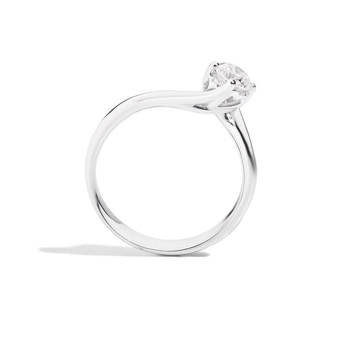 RECARLORecarlo R01SO195/031 - 12 Women's Solitaire Diamond Ring - 18K White Gold, 0.31ctJEWELRYEcecile