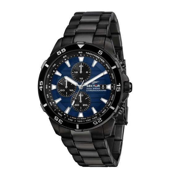 SECTORSector ADV2500 R3273643001 Chronograph – 43mm Blue Dial, Black BraceletWATCHESEcecile