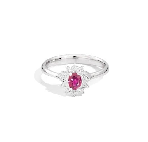RECARLORecarlo R77CC001/RB Women's Ruby and Diamond Ring - 18K White GoldJEWELRYEcecile