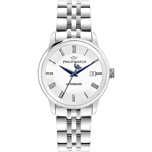 PHILIP WATCHPhilip Watch Anniversary R8223150006 Men's Automatic Watch - Stainless Steel, White DialWATCHESEcecile