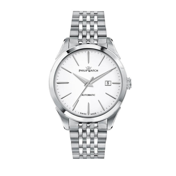 PHILIP WATCHPhilip Watch Roma R8223217002 Men's Automatic Watch - Stainless Steel, White DialWATCHESEcecile