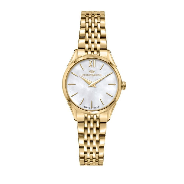 PHILIP WATCHPhilip Watch Roma R8253217508 Women's Watch - Gold - Tone Stainless Steel, Mother - of - Pearl DialWATCHESEcecile