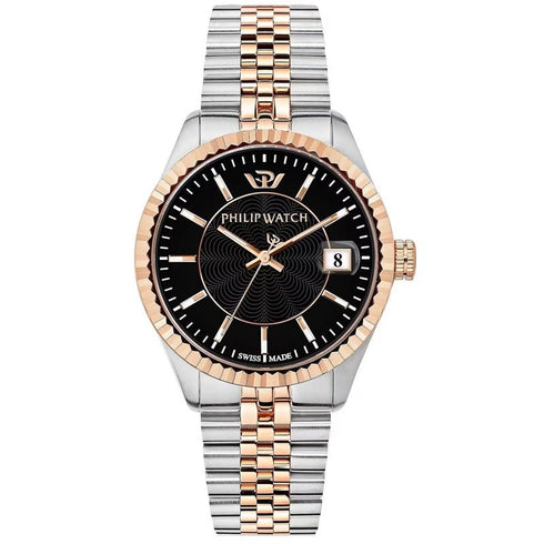 PHILIP WATCHPhilip Watch Caribe R8253597085 Men's Watch - 39mm Bicolor Steel, Black DialWATCHESEcecile