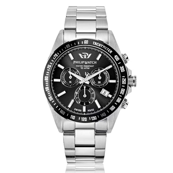 PHILIP WATCHPhilip Watch Caribe R8273607002 Men's Chronograph - Stainless Steel Bracelet, Black DialWATCHESEcecile