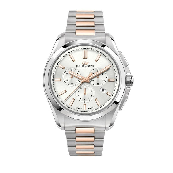 PHILIP WATCHPhilip Watch R8273618005 Amalfi Chronograph Men's Watch - 43mm, White Dial, Steel BraceletWATCHESEcecile