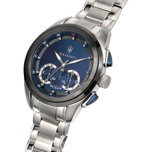 MASERATIMaserati R8873612014 Traguardo Chronograph – Blue Dial, 45mm, Stainless SteelWATCHESEcecile
