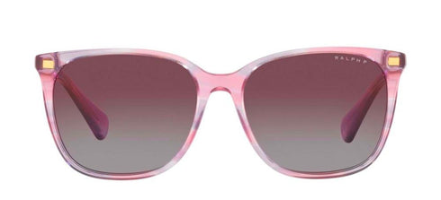 RALPH LAURENRalph by Ralph Lauren RA 5293 Women's Sunglasses – Shiny Striped Purple Frame with Gradient Violet LensesEYEWEAREcecile