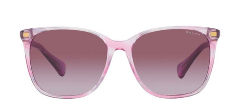 RALPH LAURENRalph by Ralph Lauren RA 5293 Women's Sunglasses – Shiny Striped Purple Frame with Gradient Violet LensesEYEWEAREcecile
