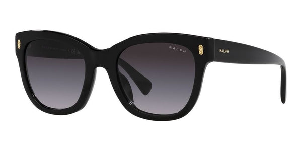 RALPH LAURENRalph by Ralph Lauren RA 5301U Women's Sunglasses – Shiny Black Frame with Gradient Grey LensesEYEWEAREcecile