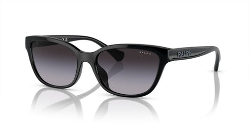 RALPH LAURENRalph by Ralph Lauren RA 5307U Women's Sunglasses – Shiny Black Frame with Gradient Grey LensesEYEWEAREcecile