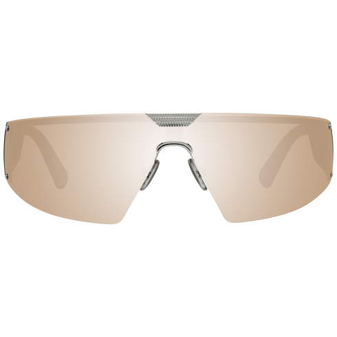 ROBERTO CAVALLIRoberto Cavalli RC1120 12016C Unisex Shield Sunglasses - Black & Silver Frame, Grey Mirrored LensesEYEWEAREcecile