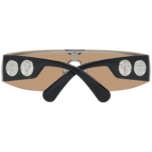 ROBERTO CAVALLIRoberto Cavalli RC1120 12016C Unisex Shield Sunglasses - Black & Silver Frame, Grey Mirrored LensesEYEWEAREcecile