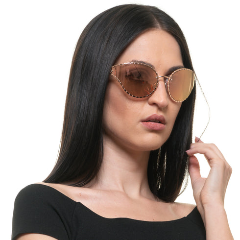 ROBERTO CAVALLIRoberto Cavalli RC1124 7133G Women's Cat - Eye Sunglasses - Rose Gold Frame, Pink Mirrored LensesEYEWEAREcecile