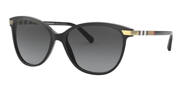 BURBERRYBurberry BE 4216 3001 - T3 57 Women's Sunglasses - Black Frame, Grey Gradient LensesEYEWEAREcecile