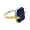 ALIITAAliita RIDC3000BNYG09K Deco Sandwich Ring – 9kt Yellow Gold, Lapis & Black AgateBIJOUXEcecile