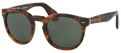 RALPH LAURENRalph Lauren RL 8146P Unisex Sunglasses – Havana Acetate Frame with Green Crystal LensesEYEWEAREcecile