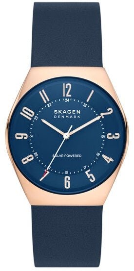 SKAGEN DENMARKSkagen Grenen SKW6834 Solar - Powered Watch – 37mm Ocean Blue Dial, Rose Gold CaseWATCHESEcecile