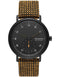 SKAGEN DENMARKSkagen Denmark Kuppel SKW6895 Men's Watch – Black Dial, Brown Fabric StrapWATCHESEcecile