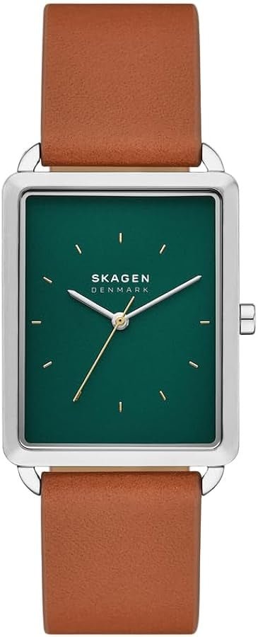 SKAGEN DENMARKSkagen SKW6931 Hagen 36mm – Green Dial, Brown Leather Strap Men's WatchWATCHESEcecile