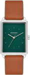 SKAGEN DENMARKSkagen SKW6931 Hagen 36mm – Green Dial, Brown Leather Strap Men's WatchWATCHESEcecile