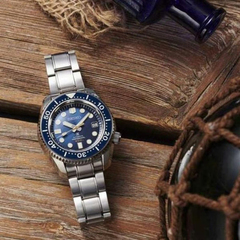 SEIKOSeiko Prospex SLA023J1 Men's Automatic Diver's Watch - Blue Dial, Stainless Steel BraceletWATCHESEcecile
