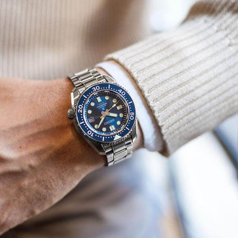 SEIKOSeiko Prospex SLA023J1 Men's Automatic Diver's Watch - Blue Dial, Stainless Steel BraceletWATCHESEcecile
