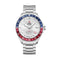 SWISS MILITARYSwiss Military SM34095.02 Men's GMT Quartz Watch - Stainless Steel with Silver DialWATCHESEcecile