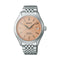 SEIKOSeiko Presage SPB467J1 Men's Automatic Watch - Pale Persimmon Dial, Stainless Steel BraceletWATCHESEcecile