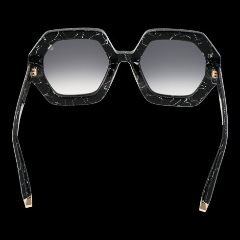 PHILIPP PLEINPhilipp Plein SPP039M 530869 Women's Geometric Sunglasses - Marbled Black Frame, Smoke Gradient LensesEYEWEAREcecile