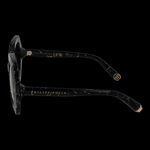 PHILIPP PLEINPhilipp Plein SPP039M 530869 Women's Geometric Sunglasses - Marbled Black Frame, Smoke Gradient LensesEYEWEAREcecile