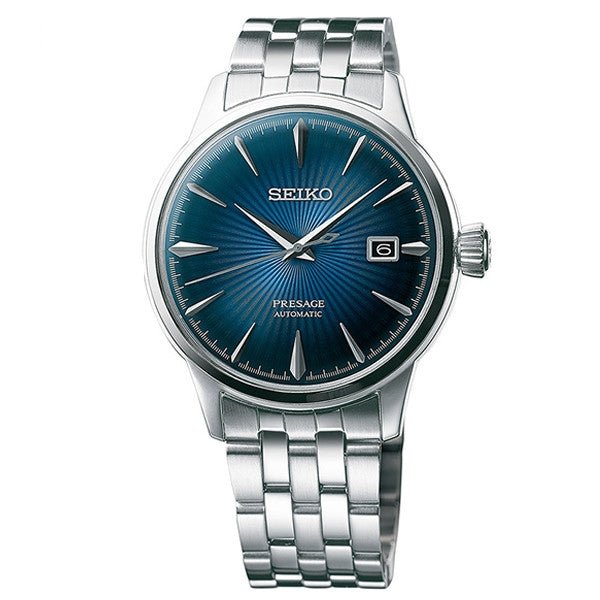 SEIKOSeiko Presage SRPB41J1 "Blue Moon" Automatic Men's Watch - 40.5mm Stainless Steel, Blue Sunburst DialWATCHESEcecile