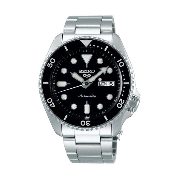 SEIKOSeiko 5 Sports SRPD55K1 Automatic Men's Watch - Black Dial, Stainless Steel BraceletWATCHESEcecile