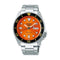 SEIKOSeiko 5 Sports SRPD59K1 Automatic Men's Watch - Orange Dial, Stainless Steel BraceletWATCHESEcecile