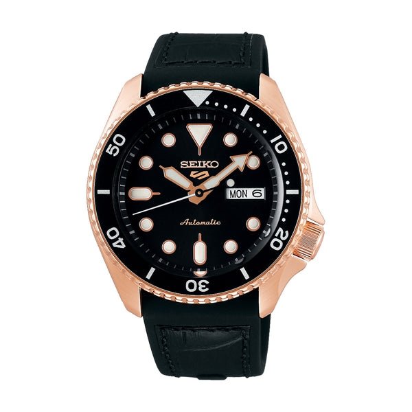 SEIKOSeiko 5 Sports SRPD76K1 Automatic Black Dial Rose Gold - Tone CaseWATCHESEcecile