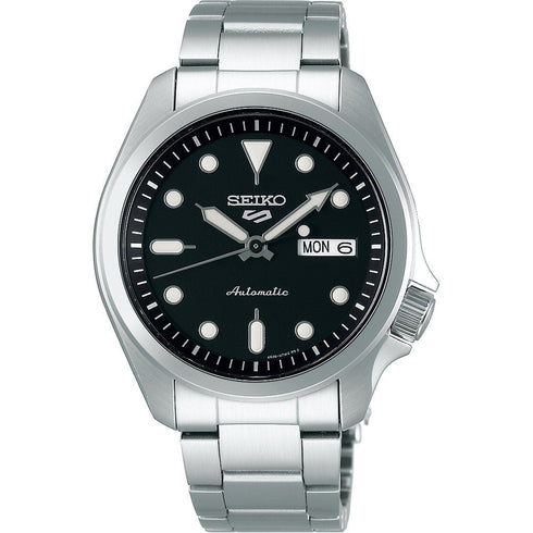 SEIKOSeiko 5 Sports SRPE55K1 Automatic Men's Watch - Black Dial, Stainless Steel BraceletWATCHESEcecile
