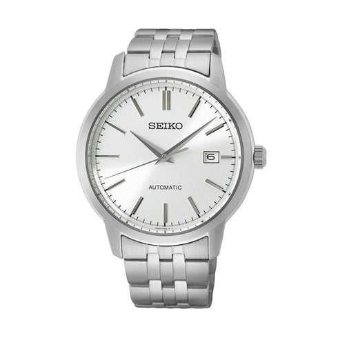 SEIKOSeiko SRPH85K1 Men's Automatic Watch, Silver Dial, Stainless Steel BraceletWATCHESEcecile